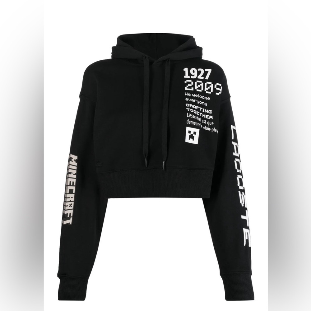Lacoste
Minecraft logo-print detail hoodie